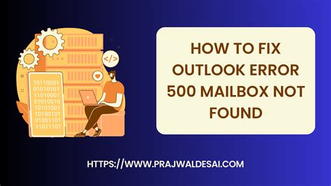 How To Actually Fix Outlook Error 500 For Good.